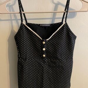 Brandy Melville Tank Top, OS, Navy/White